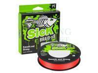 Plecionka Berkley Sick Braid X8 - BSKBFS40-RD BK SICK BRD RED - Red 150m 0.23mm