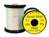 Lameta pleciona Uni Axxel-Mini Flash Tinsel Flash 1 Strand 17 yds - Pearl