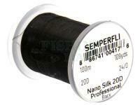 Nić Semperfli Nano Silk Pro 20D 100m 109yds 24/0 - Black