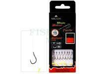 Mikado Przypony Method Feeder Rigs Monofilament Chinu z Push Stop