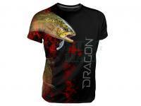 Dragon T-shirt oddychający - pstrąg black