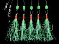 Zestaw morski Dega Glitter Mackerel-Rig 5 hooks - yellow/green