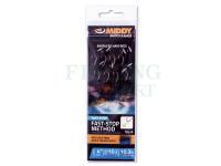 Haczyki z przyponami Middy Method Feeder Fast-Stop Carp Barbless 10cm #12 0.20mm 8lb