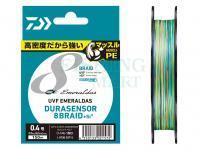 Plecionka Daiwa UVF Emeraldas Dura Sensor X8 +Si2 Multicolor 150m #0.5