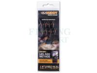 Haczyki z przyponami Middy Method Feeder Las-Soo Barbless 10cm #12 0.20mm 8lb