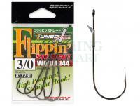 Haczyki Decoy Flippin Straight Worm144 NS BLACK - #4/0