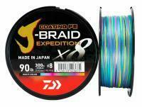 Plecionka Daiwa J-Braid Expedition x8E Multi Color 300m - 0.10mm