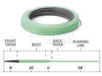 Linka muchowa Cortland 333 Sinking Tip | Charcoal / Mint Green | 90ft | WF5S/F