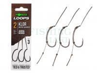 Haczyki Korda Loop Rigs Klor Micro Barbed #2 50lb 22kg 3pcs