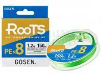 Plecionka Gosen RooTS PE X8 Multipurpose Braided Line Light Green 150m #1.5