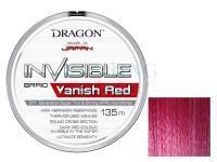 Plecionka Dragon Invisible Vanish Red 135m 0.12mm