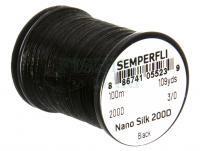 Nić Semperfli Nano Silk 200D 3/0 Big Game 100m 109yds - Black