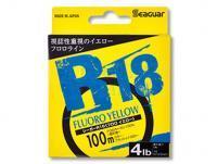 Żyłka Fluorocarbonowa Seaguar R-18 Fluoro Yellow Fluorocarbon 100m #0.8 | 0.148mm | Test lb: 3lb | 4lb