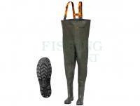 Wodery z butami Prologic Avenger Chest Waders Green Cleated - XXL | EU: 46/47 UK: 11/12