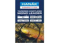 Tapered Knotless Mono Leader Camou 270 cm 9ft 0.12-0.43mm