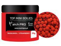 Top Mini Boilies Drilled 25g 8mm - TRUSKAWKA / STRAWBERRY