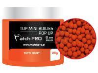 Top Mini Boilies Drilled Pop UP 20g 8mm - TUTTI FRUTTI