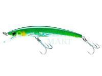 Wobler Yo-zuri Crystal 3D Minnow Sinking 90mm 10g | 3-1/2 inch 3/8 oz - Silver Green (F1148-C44)