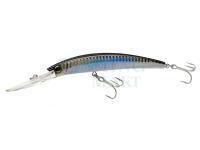 Wobler Yo-zuri Crystal Minnow Deep Diver 110mm 16g | 4-3/8 inch 9/16 oz - Silver Black (R1135-C4)