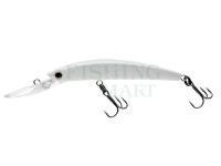 Wobler Yo-zuri Crystal Minnow Deep Diver Walleye 110mm 16g | 4-3/8 inch 9/16 oz - White (R1206-W)