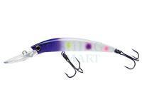 Wobler Yo-zuri Crystal Minnow Deep Diver Walleye 90mm 9.5g | 3-1/2 inch 3/8 oz - Purple Wonderbread (R1205-PWB)