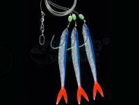 Zestaw Dega Norway-Rig 3 fishes - Blue-Glitter