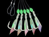 Zestaw morski Dega Luminous Ocean-Rig with fringe, coated luminous hooks and 3 side-arms