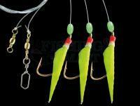 Zestaw morski Dega Norway-Rig Real Fish Skin 5/0 - Yellow