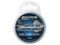 Żyłka Fluorocarbonowa Savage Gear Super Soft Fluorocarbon Egi Pink 25m 0.25mm 4.66kg 10.27lb